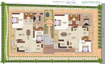 Project Image of 2770.0 - 3110.0 Sq.ft 3 BHK Apartment for buy in Reliance Avans Legacy