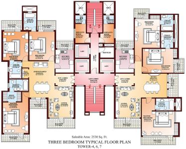 Project Image of 2530.0 - 9945.0 Sq.ft 3 BHK Apartment for buy in Parsvnath La Tropicana