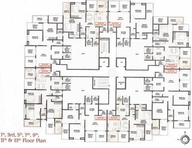 Project Image of 620.65 - 968.75 Sq.ft 2 BHK Apartment for buy in Dolphin Casa Grande B Wing