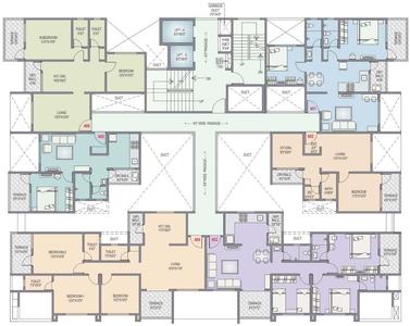 Project Image of 431.0 - 770.0 Sq.ft 1 BHK Apartment for buy in Lunkad Akash Towers A and B