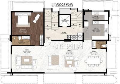 Project Image of 3564.0 - 6840.0 Sq.ft 3 BHK Apartment for buy in CR The Hamlet