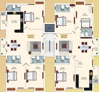 Project Image of 0.0 - 1359.0 Sq.ft 3 BHK Apartment for buy in India Serenity