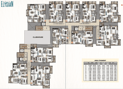 Project Image of 1160.0 - 1870.0 Sq.ft 2 BHK Apartment for buy in Adithi Elysian