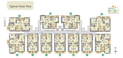 Project Image of 1170.0 - 1630.0 Sq.ft 2 BHK Apartment for buy in Adithi Pearl