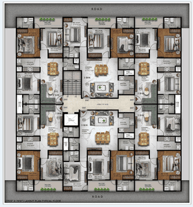 Project Image of 1475.0 - 2000.0 Sq.ft 3 BHK Builder Floor for buy in Gold The Royal 107