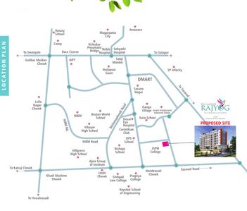 Project Image of 990 Sq.ft 2 BHK Apartment / Flat for sale in Hadapsar for Rs. 4300000