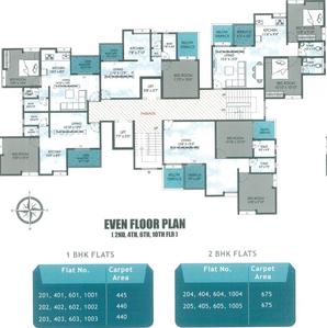 Project Image of 438.0 - 717.0 Sq.ft 1 BHK Apartment for buy in B G Radheya
