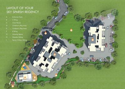 Regency Wing A And B Images for Layout Plan of Sky Sparsh Regency Wing A And B 1