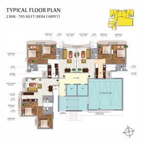 Project Image of 0.0 - 705.04 Sq.ft 2 BHK Apartment for buy in Starwing Stellar Heights