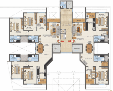 Project Image of 970.0 - 3524.0 Sq.ft 1 BHK Apartment for buy in Nagpur Integrated First City Project