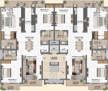 Project Image of 1347.73 - 1520.0 Sq.ft 3 BHK Independent Floor for buy in One Group The Clermont
