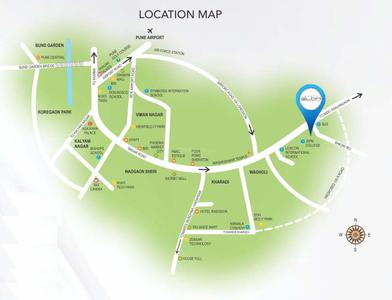 Project Image of 1215 Sq.ft 2 BHK Apartment / Flat for sale in Wagholi for Rs. 8200000