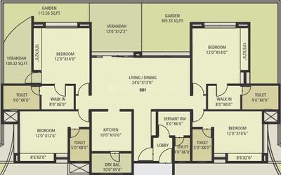 Project Image of 2019.0 - 5047.0 Sq.ft 3 BHK Apartment for buy in Guardian The Palladium