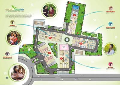 Project Image of 1165.0 - 1780.0 Sq.ft 2 BHK Apartment for buy in SDC Green Park