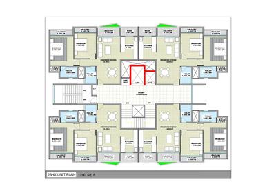 Project Image of 1290.0 - 1930.0 Sq.ft 2 BHK Apartment for buy in Ishwari Greens Block B C