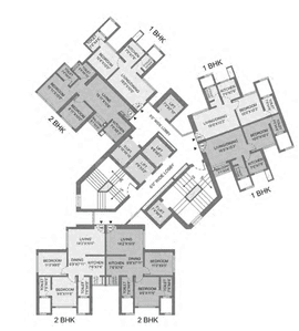 Project Image of 403.0 - 787.0 Sq.ft 1 BHK Apartment for buy in Nirmal Olympia C D