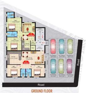 Project Image of 705.0 - 1180.0 Sq.ft 2 BHK Apartment for buy in VJS Kumaran Sukrataa