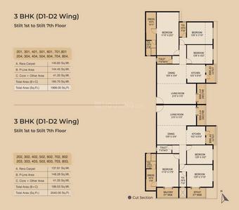 Project Image of 1381.12 - 1666.0 Sq.ft 3 BHK Apartment for buy in Arham Urbania