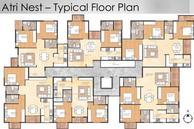 Project Image of 988.0 - 1411.0 Sq.ft 2 BHK Apartment for buy in A3 Atri Nest