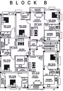 Project Image of 854.0 - 996.0 Sq.ft 2 BHK Apartment for buy in MR Four square