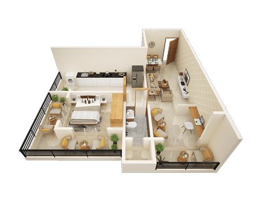 Project Image of 530.0 - 840.0 Sq.ft 1 BHK Apartment for buy in Codename Metro Skyline