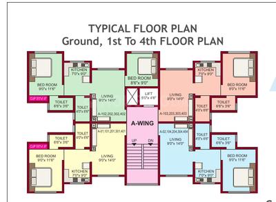 Project Image of 335.0 - 428.0 Sq.ft 1 BHK Apartment for buy in Patil Vrindavan Complex