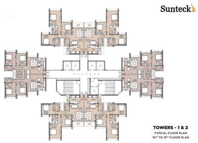 Project Image of 647.67 - 947.34 Sq.ft 2 BHK Apartment for buy in Sunteck Sky Park 2