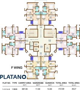 Project Image of 387.0 - 461.0 Sq.ft 1 BHK Apartment for buy in Nirmal Lifestyle City Kalyan Platano F