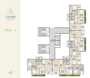 Project Image of 494.49 - 1100.0 Sq.ft 2 BHK Apartment for buy in Balaji Delta Tower 2 