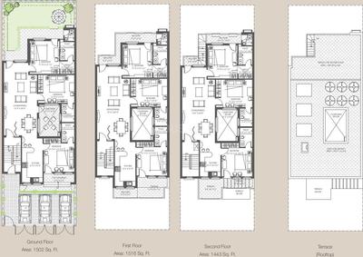Project Image of 1524.0 - 1750.0 Sq.ft 3 BHK Apartment for buy in Emaar The Terraces Villa Floors