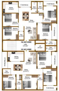 Project Image of 1323.0 - 1330.0 Sq.ft 4 BHK Apartment for buy in Archi ATC Samruddhi