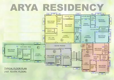 Project Image of 739.0 - 1118.0 Sq.ft 2 BHK Apartment for buy in Arya Residency