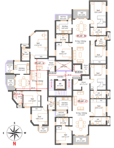 Project Image of 1537.0 - 1695.0 Sq.ft 3 BHK Apartment for buy in Trump Rajmeena Paradise