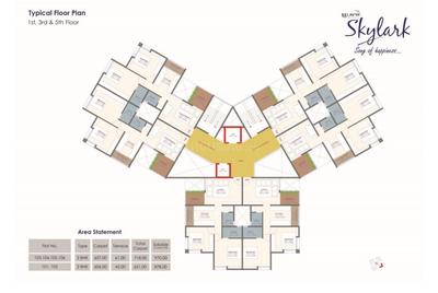 Project Image of 606.0 - 657.0 Sq.ft 2 BHK Apartment for buy in Eklavya Skylark