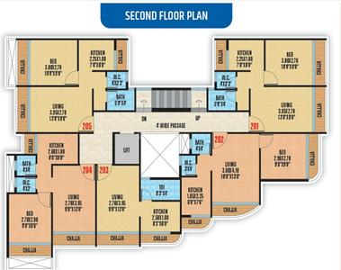Shree Ambika Aangan Shree Ambika Aangan Cluster Plan for 2nd Floor 1