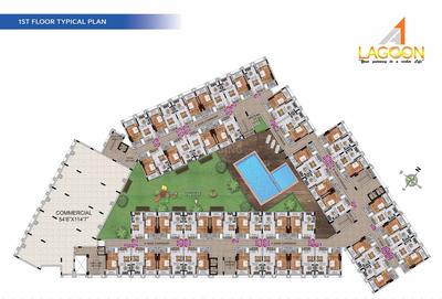 Project Image of 785.0 - 1321.0 Sq.ft 1 BHK Apartment for buy in A1 Lagoon