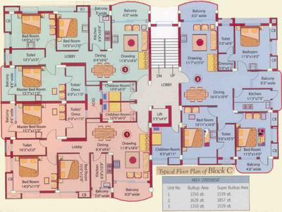 Project Image of 1539.0 - 1857.0 Sq.ft 3 BHK Apartment for buy in Vasudeva Vikramsila Garden