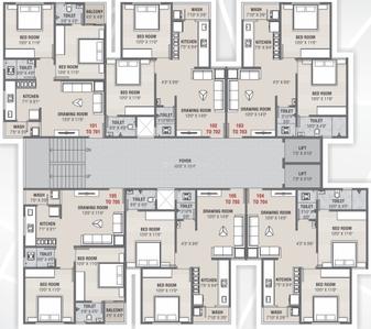 Project Image of 489.87 - 544.87 Sq.ft 2 BHK Apartment for buy in Crystal Solitaire