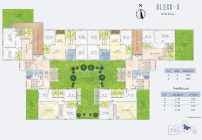 Project Image of 1650.0 - 3150.0 Sq.ft 3 BHK Apartment for buy in Jain Dream One Block 3 & 4