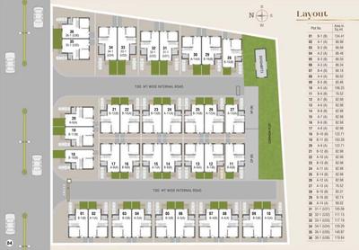 Project Image of 1118.59 - 1247.32 Sq.ft 4 BHK Villa for buy in Prime Bunglows