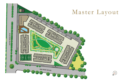 Project Image of 717.95 - 727.64 Sq.ft 2 BHK Apartment for buy in Regency Luxuria Phase II