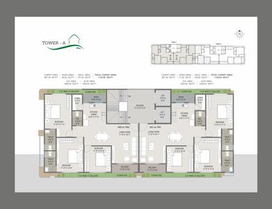 Project Image of 1148.0 - 1250.0 Sq.ft 3 BHK Apartment for buy in Coral 43