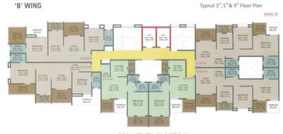 Project Image of 1177 Sq.ft 3 BHK Apartment / Flat for sale in Ambegaon Budruk for Rs. 9000000