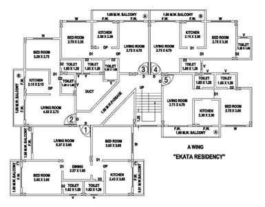 Project Image of 555.0 - 930.0 Sq.ft 1 BHK Apartment for buy in Ekta Residency