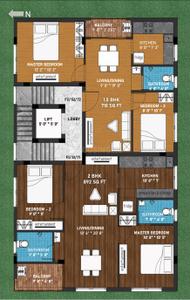 Project Image of 710.0 - 892.0 Sq.ft 1.5 BHK Apartment for buy in Vedic Metro Manor