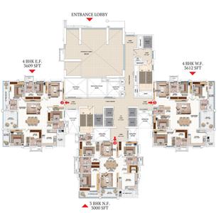 Project Image of 2551.0 - 3612.0 Sq.ft 2 BHK Apartment for buy in My Home Avali