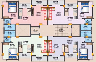 Project Image of 434.0 - 441.97 Sq.ft 1 BHK Apartment for buy in Argade Vatslaxman