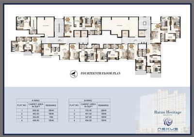 Project Image of 427.0 - 463.0 Sq.ft 1 BHK Apartment for buy in Nexus Ratan Heritage