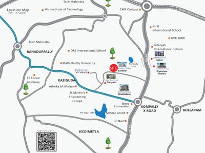 Project Image of 1269.0 - 2023.0 Sq.ft 2 BHK Apartment for buy in Amrutha Sarovar