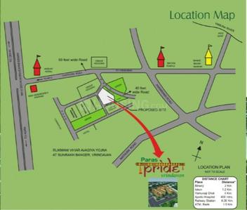 Project Image of 425.0 - 1080.0 Sq.ft 1 BHK Apartment for buy in PRL Paras Pride